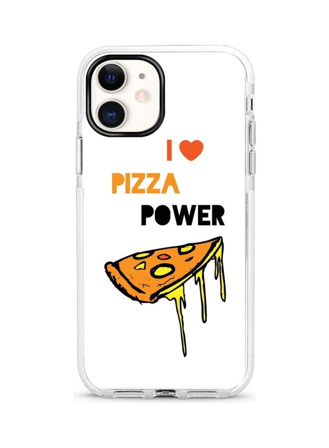 Stylizedd Dual-Layer Protective Case Cover For Apple iPhone 12 Mini I Love Pizza (White) Full Print - Image 1