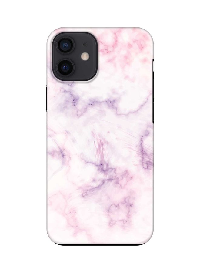 Stylizedd Dual-Layered Protective Case Cover For Apple iPhone 12 mini Marble Cotton Candy - Image 1