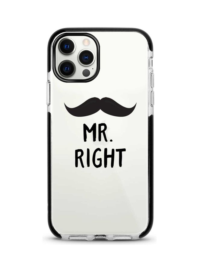 Stylizedd Mr. Right Printed Case For Apple iPhone 12 Pro/iPhone 12 Grey/Black - Image 1