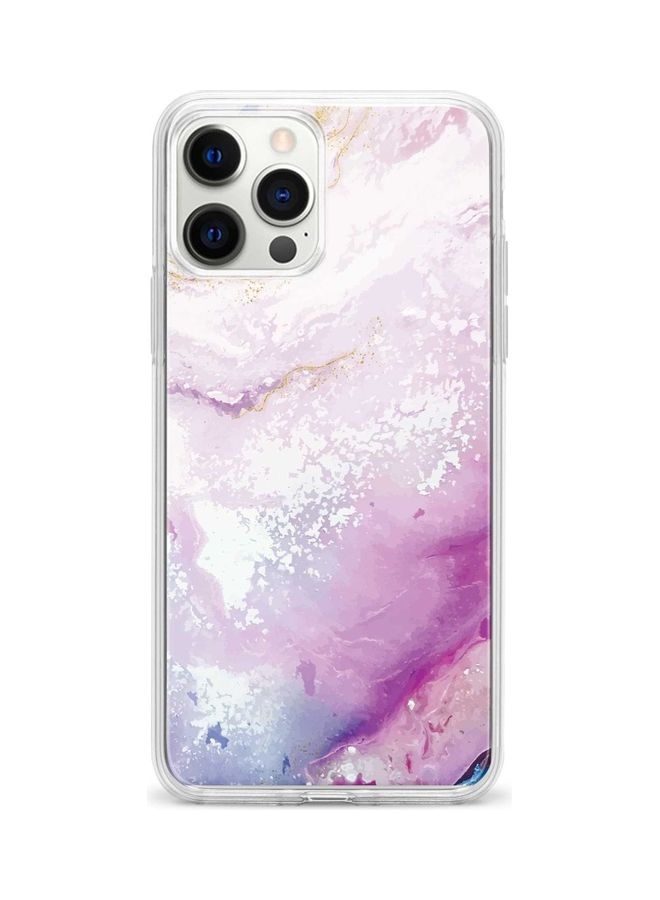 ستايلايزد غطاء حماية واقٍ لهاتف أبل آيفون 12 برو ماكس نقش الرخام بشكل الحياة البحرية - Image 1