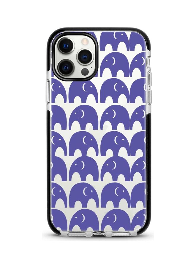 Stylizedd Protective Case Cover For Apple iPhone 12/12 Pro Baby Elephants - Image 1
