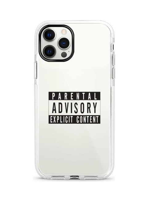 Explicit Content Printed Case For Apple iPhone 12 Pro/iPhone 12 White/Black
