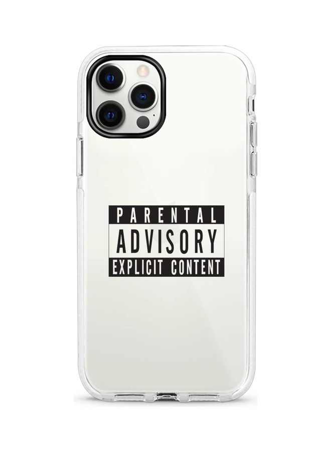 Explicit Content Printed Case For Apple iPhone 12 Pro/iPhone 12 White/Black