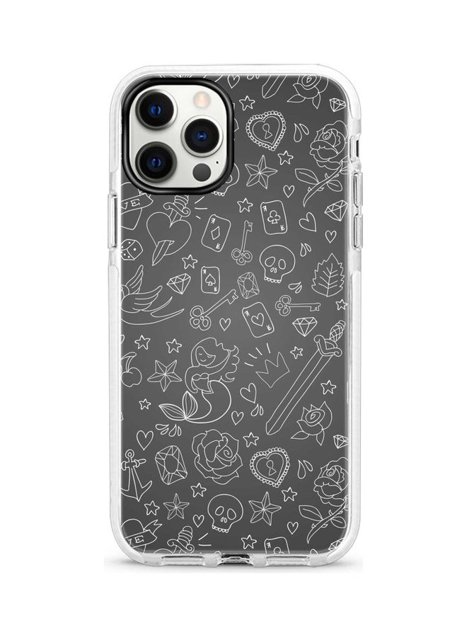 Stylizedd Protective Case Cover For Apple iPhone 12 Pro/iPhone 12 Doodles - Image 1