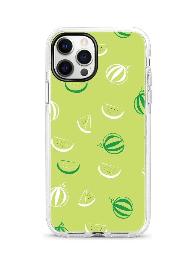 ستايلايزد غطاء حماية واقٍ لجهاز أبل آيفون 12 برو/آيفون 12 مزين بأشكال قطع بطيخ - Image 1