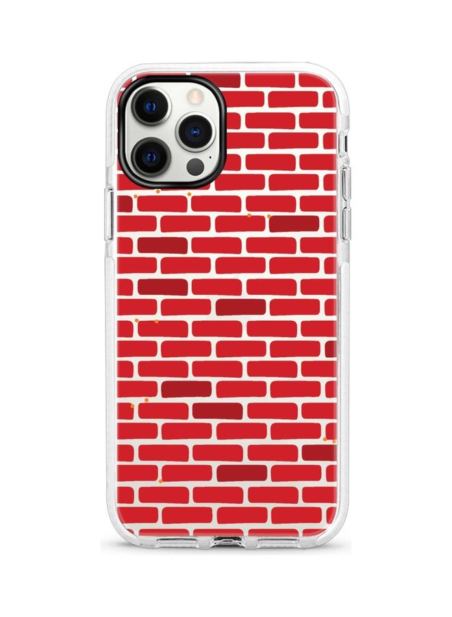 Stylizedd Protective Case Cover For Apple iPhone 12 Pro/iPhone 12 Red Bricks Wall - Image 1