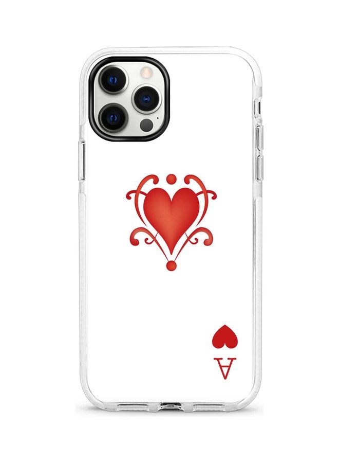Stylizedd Ace Of Hearts Printed Dual Layer Protective Case Cover For Apple iPhone 12 Pro / iPhone 12 Ace Of Hearts - Image 1