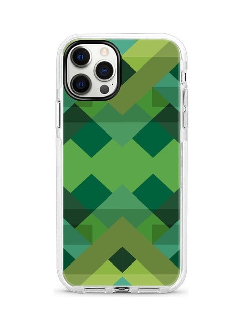 Protective Case Cover For Apple iPhone 12 Pro Max Geometric Reflections Full Print
