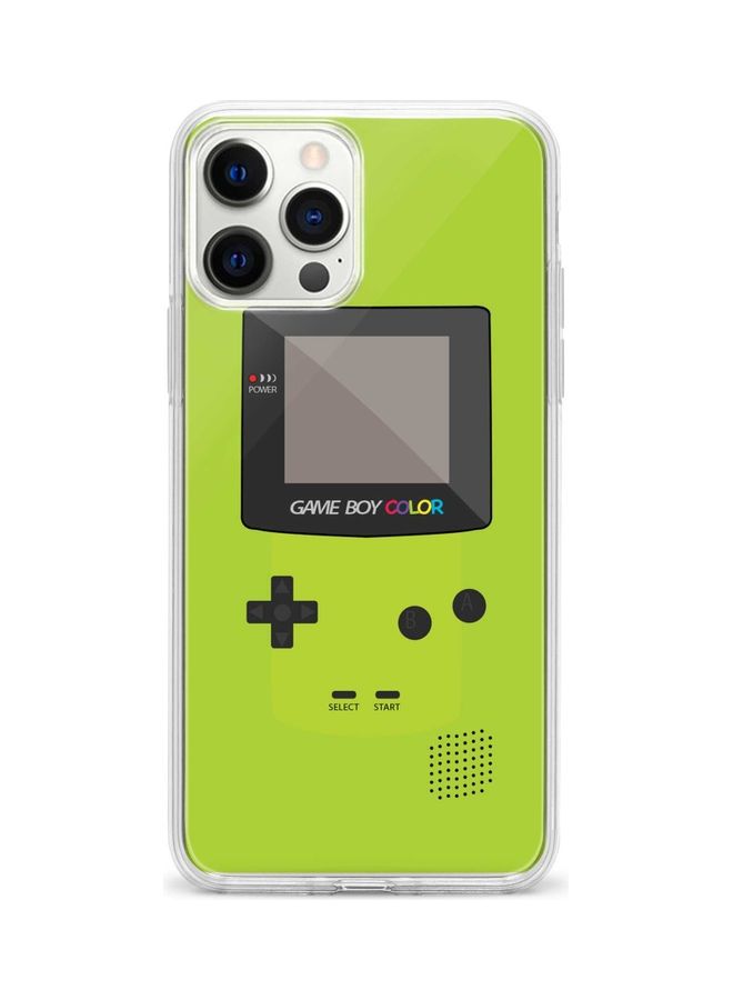 ستايلايزد غطاء حماية واقٍ بطبعة جهاز ألعاب جيم بوي لهاتف أبل آيفون 12 برو ماكس أخضر - Image 1