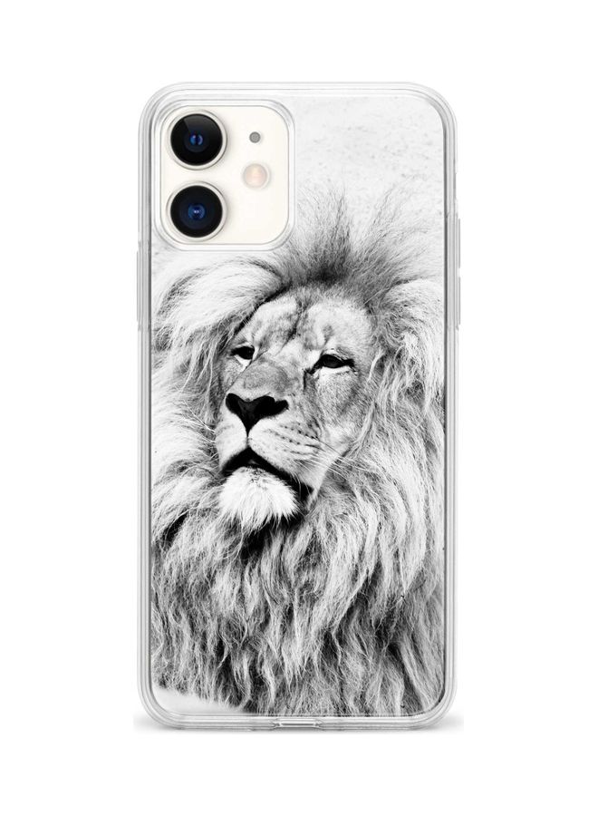 ستايلايزد غطاء حماية واق لهاتف أبل آيفون 12 ميني طبعة كاملة بتصميم الأسد الحكيم - Image 1