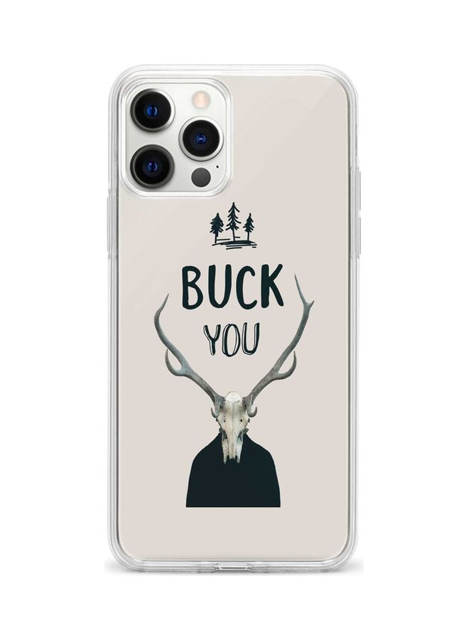 Stylizedd Buck You  Printed Protective Case Cover For Apple iPhone 12 Pro Max Buck You - Image 1