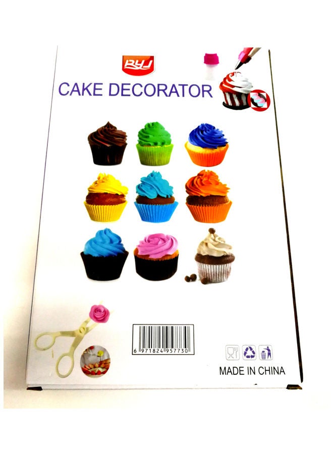 RYJ 100-Piece Cake Decorating Kit Baking And Icing Tool Accessories Multicolour 30cm - Image 3