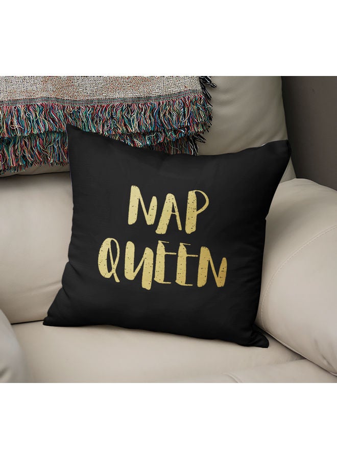 Nap Queen Printed Decorative Pillow Black/Gold 40x40cm - Image 2