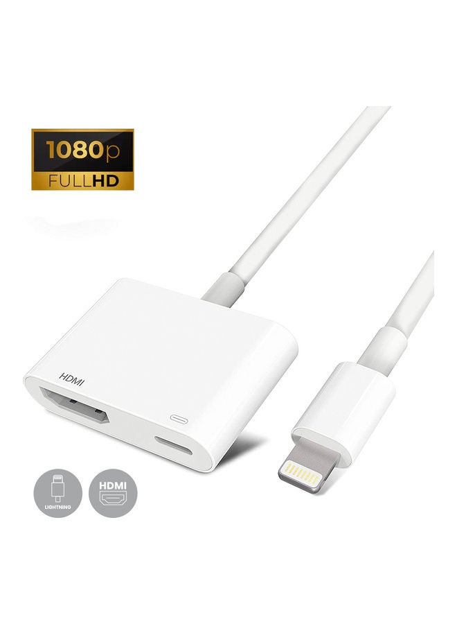 Trands - Lightning To Digital AV Adapter White - Image 1