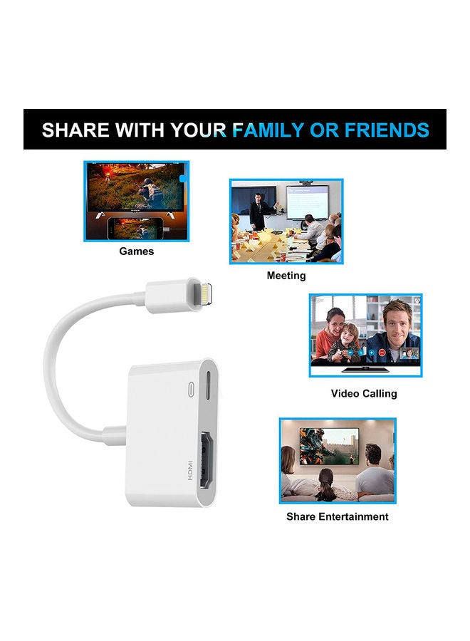 Trands - Lightning To Digital AV Adapter White - Image 1