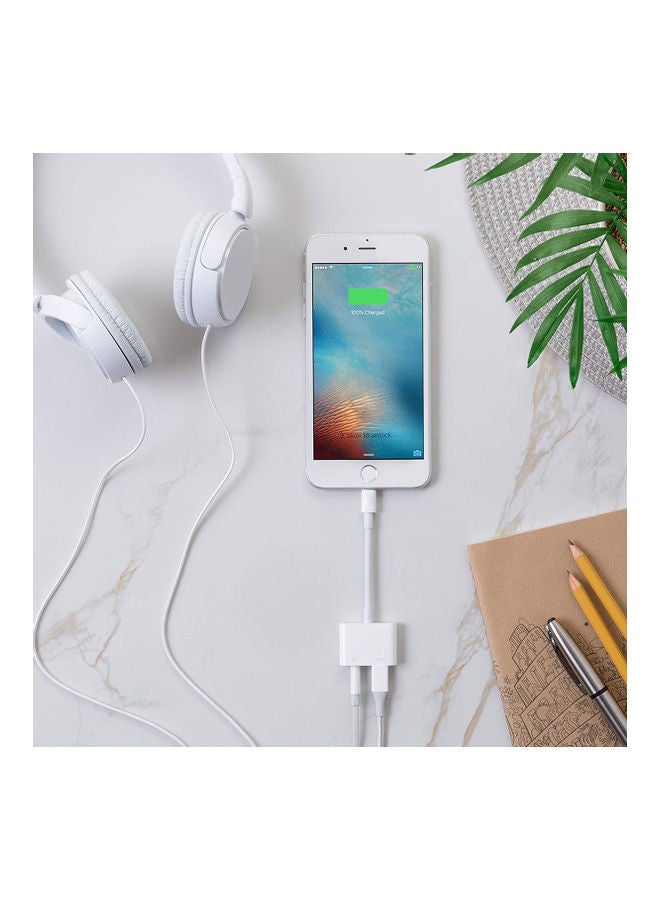 iends - Lightning To 3.5mm Headphone Jack Adapter White - Image 1
