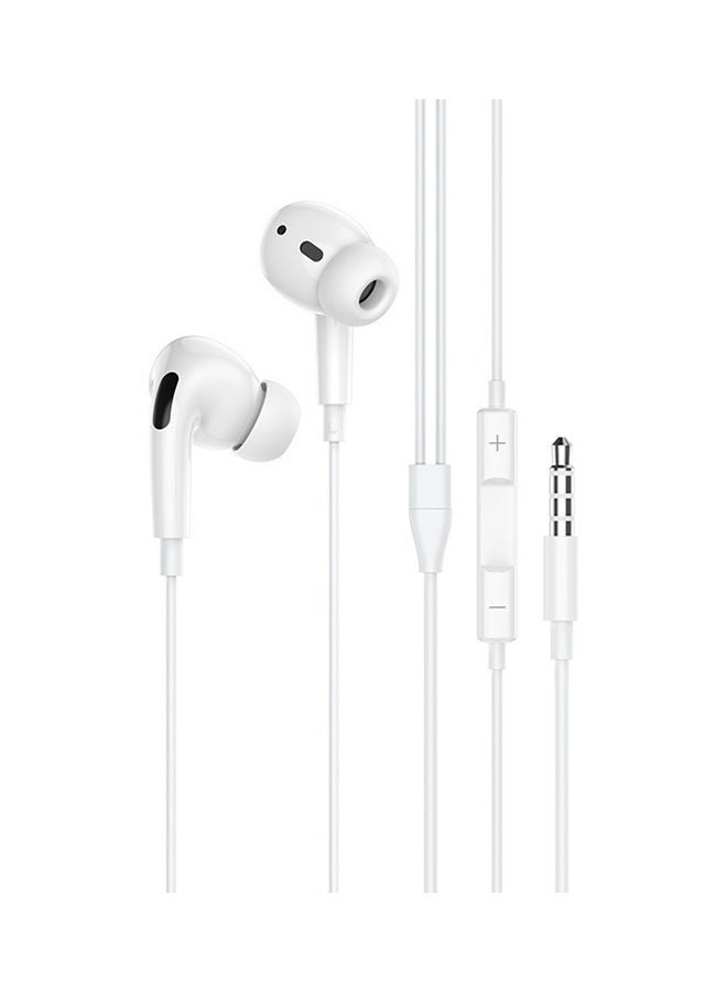 آيندز سماعة أذن داخلية سلكية بصوت ستيريو أبيض - Image 1