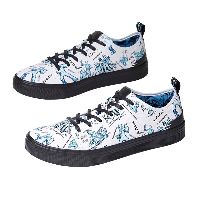 Casual Low Top Sneaker White/Blue