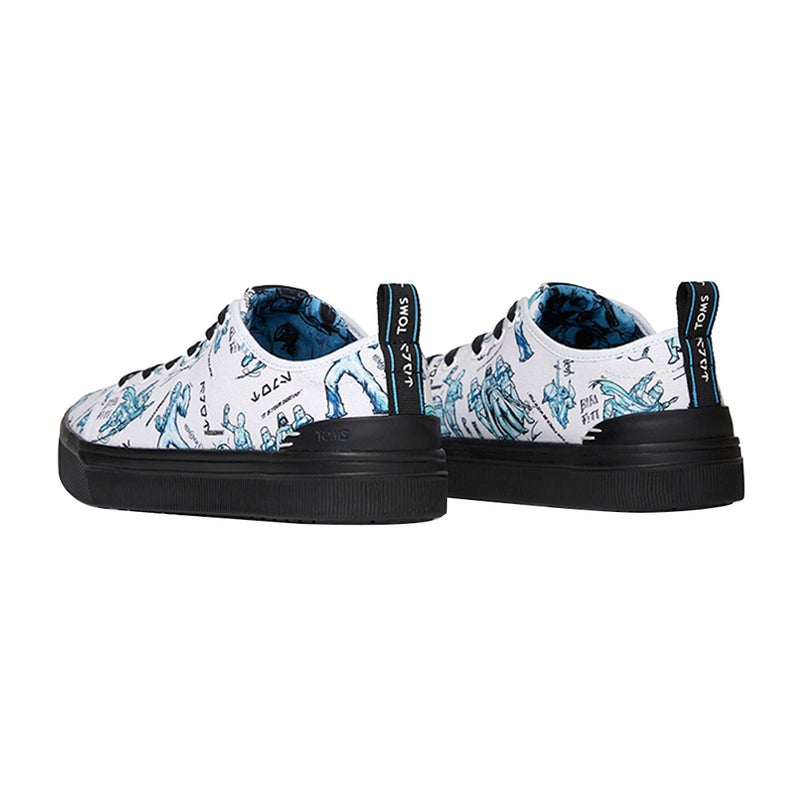 Casual Low Top Sneaker White/Blue