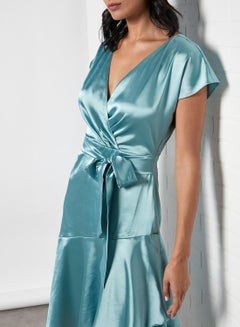 Bow Detail Asymmetric Hem Dress Mint - v1603346183/N39722034V_2