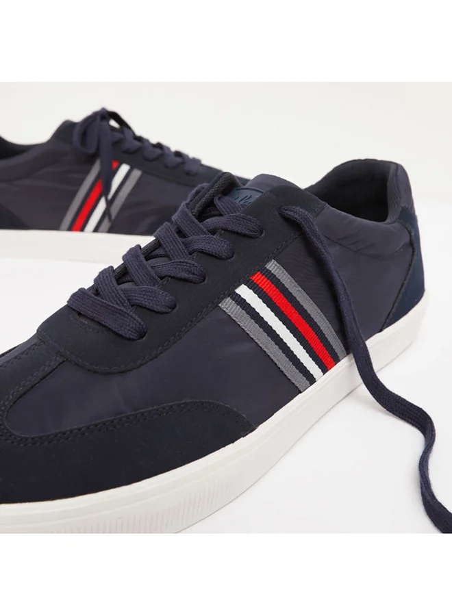 Lee Cooper Men's Glance Lace-Up Sneakers Navy Blue