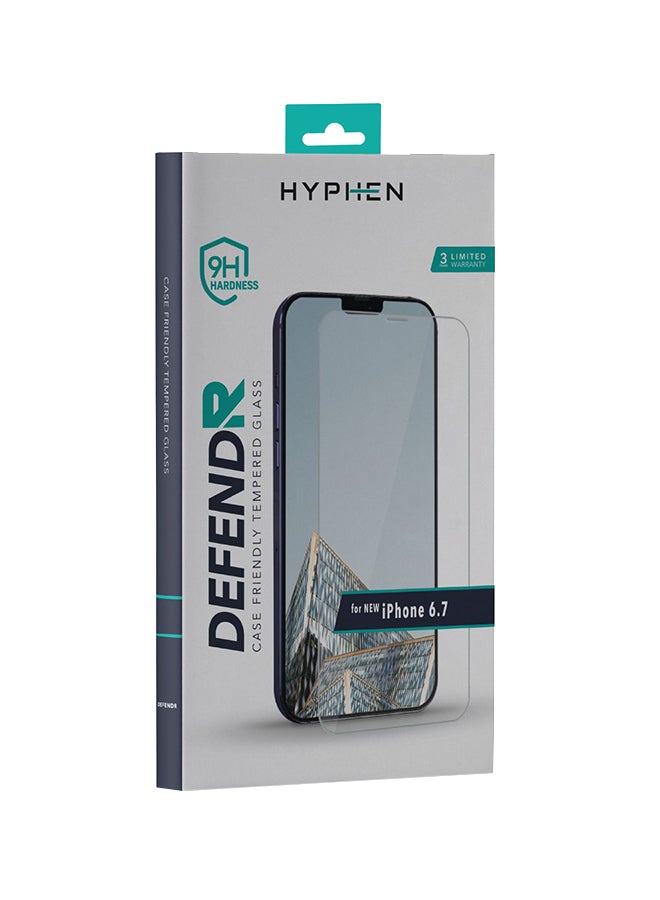 HYPHEN - Oleophobic Coated Tempered Glass - Case Friendly - Compatible With iPhone 12Pro max -Ultra thin-anti Fingerprint-easy installation Clear - Image 1