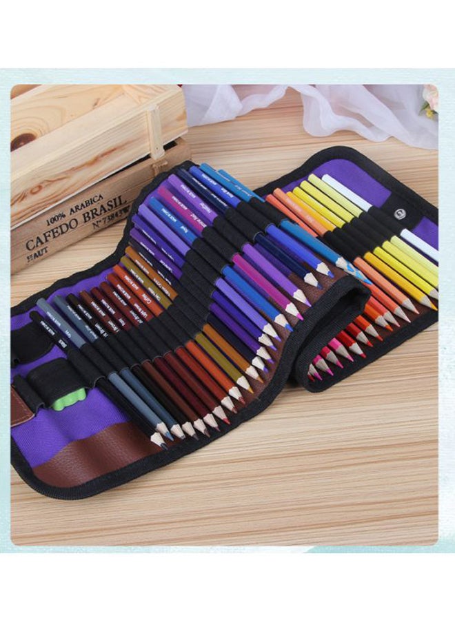 بيوينتي طقم أقلام تلوين رصاص خشبية قابلة للذوبان في الماء من 50 قطعة متعدد الألوان - Image 2