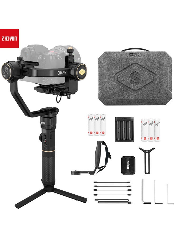 Zhiyun - Crane 2S Combo Professional 3-Axis Handheld Gimbal Stabilizer With TransMount Mini Black - Image 1