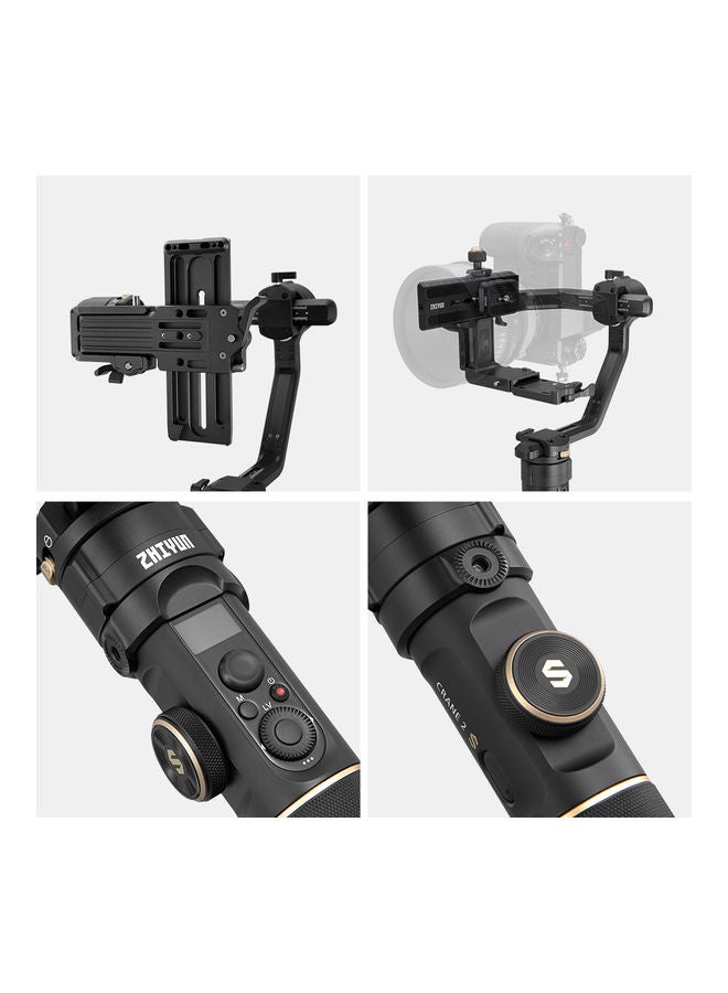 Zhiyun - Crane 2S Combo Professional 3-Axis Handheld Gimbal Stabilizer With TransMount Mini Black - Image 1