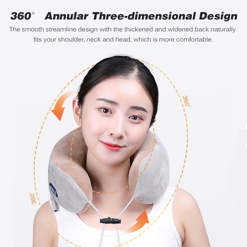 Generic - U-Shaped Massage Pillow Household Neck Massager - Image 1