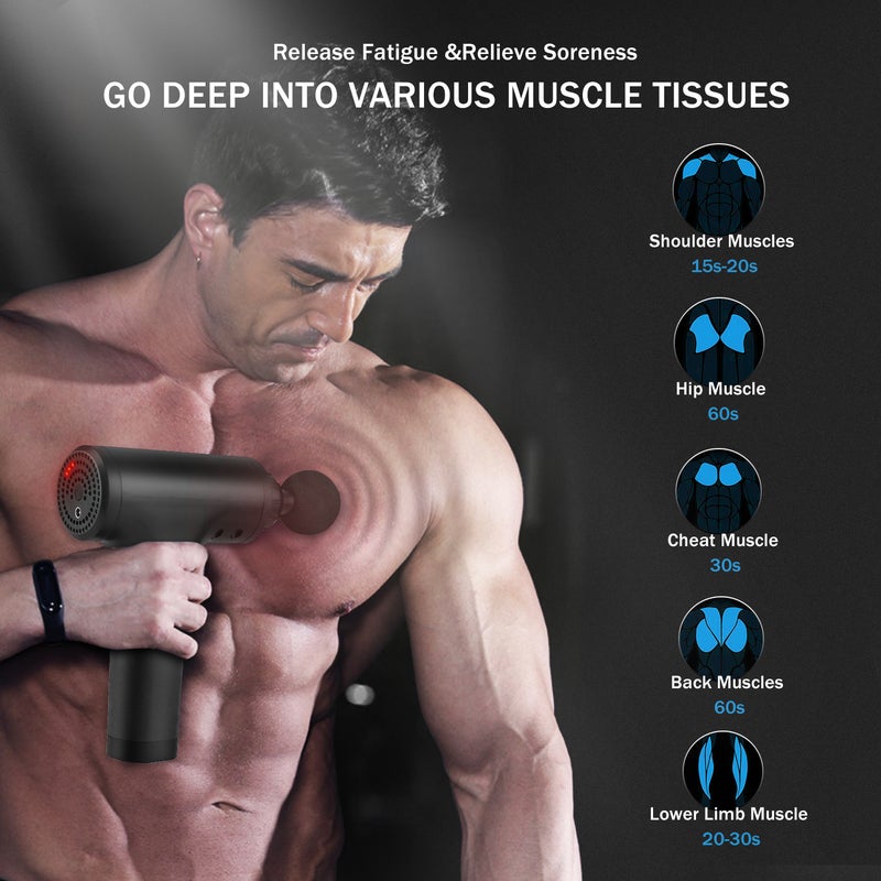 Generic - Facial Gun 6-Level Variable Frequency Vibration Muscle Massager - Image 1