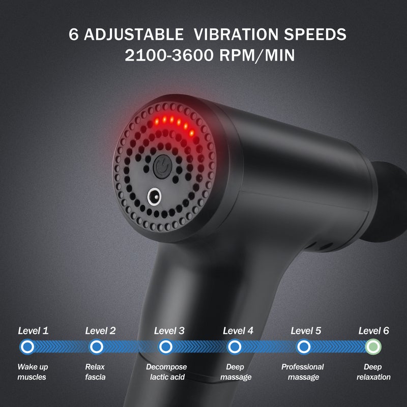 Generic - Facial Gun 6-Level Variable Frequency Vibration Muscle Massager - Image 1