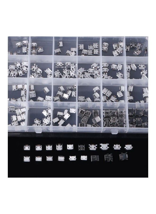 240Pcs 24 Models Micro USB Connector Female Socket Jack Charge Port for MP3/4/5 - Image 2