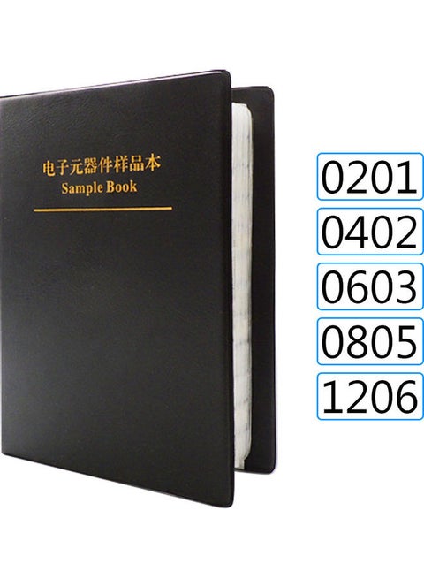 8500Pcs 170 Values 0201 0402 0603 SMD Chip Resistor Sample Book Assorted Kit
