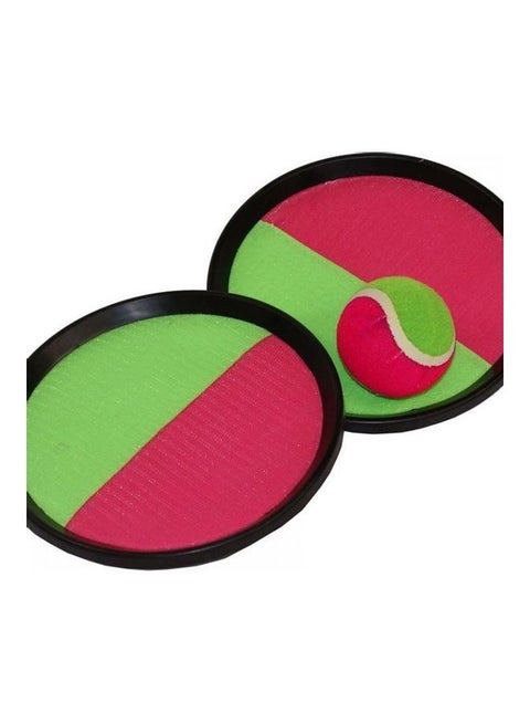 Catch Ball Game Set Pink Green 18x6.5cm