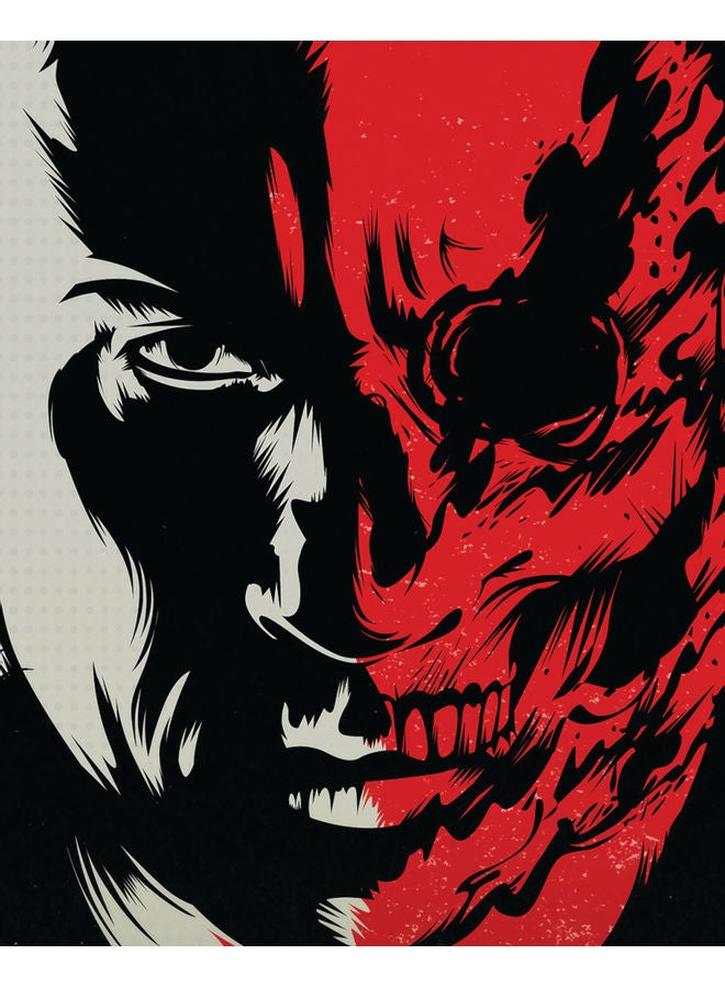 Zoot Bloodshot Wall Art Framed Canvas Painting Multicolour 50x40cm