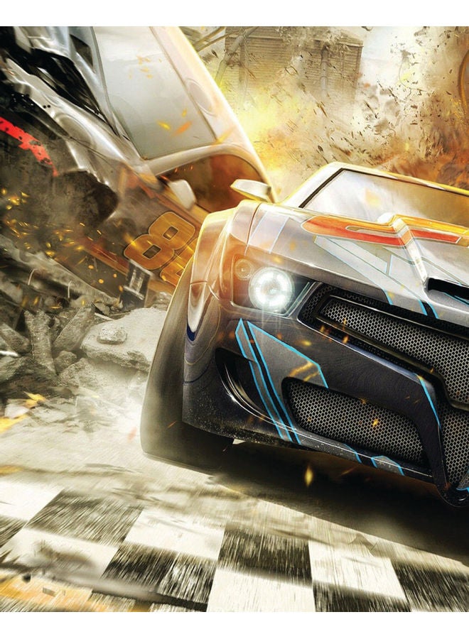 Zoot Car Crash Wall Art Framed Canvas Painting Multicolour 50x40cm