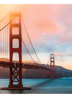 Zoot Golden Gate Bridge Wall Art Framed Canvas Painting Multicolour 50x40cm 
