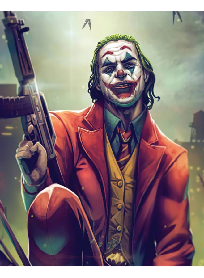 Zoot Joker Wall Art Framed Canvas Painting Multicolour 50x40cm