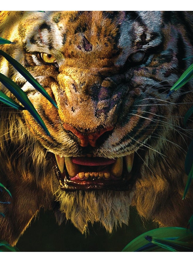 زوت لوحة فنية جدارية من قماش الكانفاس مطبوع عليها النمر شيريخان من كتاب الأدغال متعدد الألوان 50x40سم