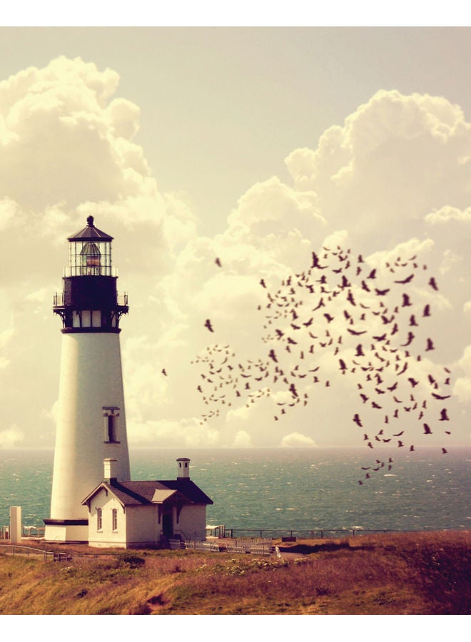 Zoot Lighthouse Wall Art Framed Canvas Painting Multicolour 50x40cm