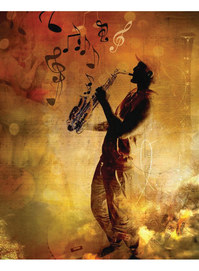 Zoot Music Wall Art Framed Canvas Painting Multicolour 50x40cm