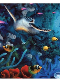Zoot Ocean Life Wall Art Framed Canvas Painting Multicolour 50x40cm 