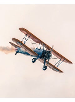 Zoot Old Airplane Wall Art Framed Canvas Painting Multicolour 50x40cm 