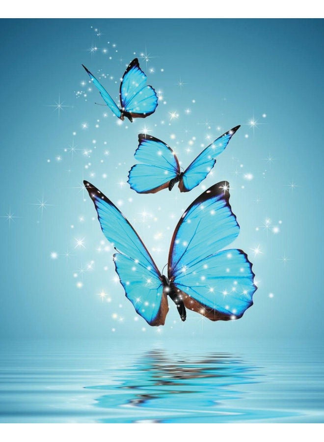 Zoot Butterfly Wall Art Framed Canvas Painting Blue 50x40cm