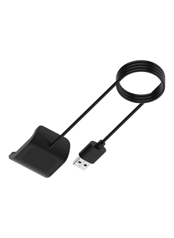 كابل شحن سريع بمنفذ USB للساعة الذكية أمامفيت A1916 بيب S A1805 أسود - Image 2