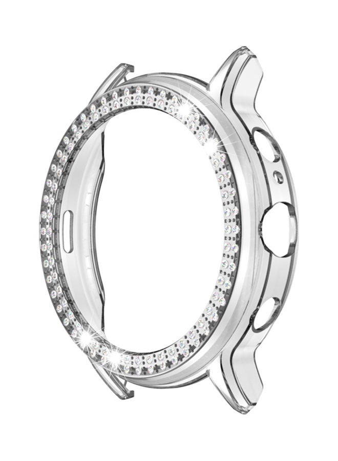 Stylish Rhinestone Smart Watch Protection Cover Case for Fossil Gen 5 Carlyle 4.4x4.4x1cm Transparent - Image 1