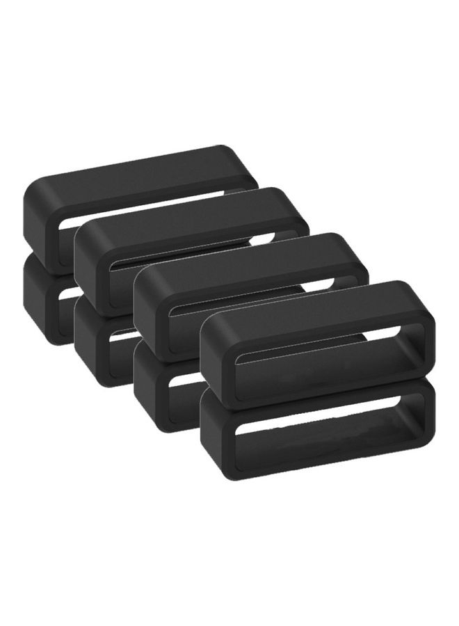 12-30mm Silicone Replacement Elastic Wrist Watch Strap Band Loop Ring Accessory Black - Image 3