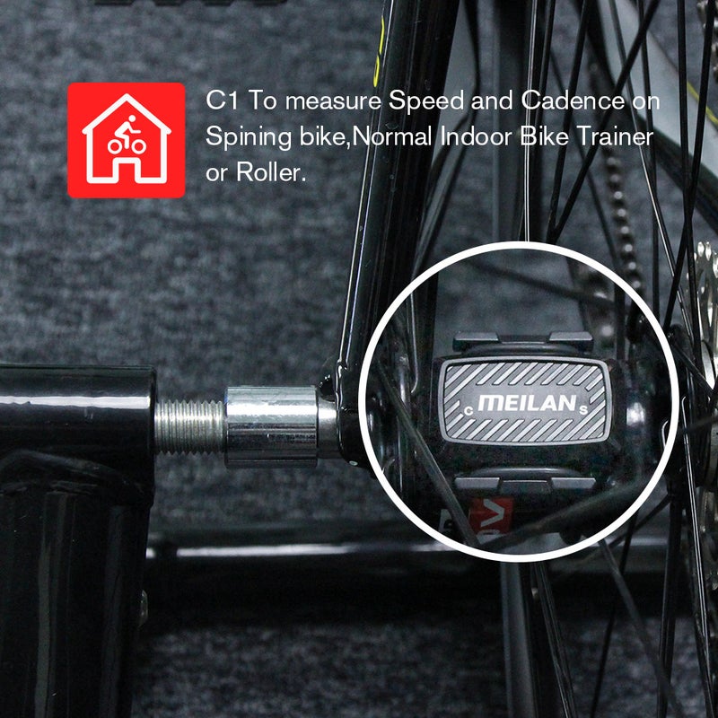 Meilan - C1 Mountain Bike Speed And Cadence Sensor 8 x 2 x 7cm - Image 1