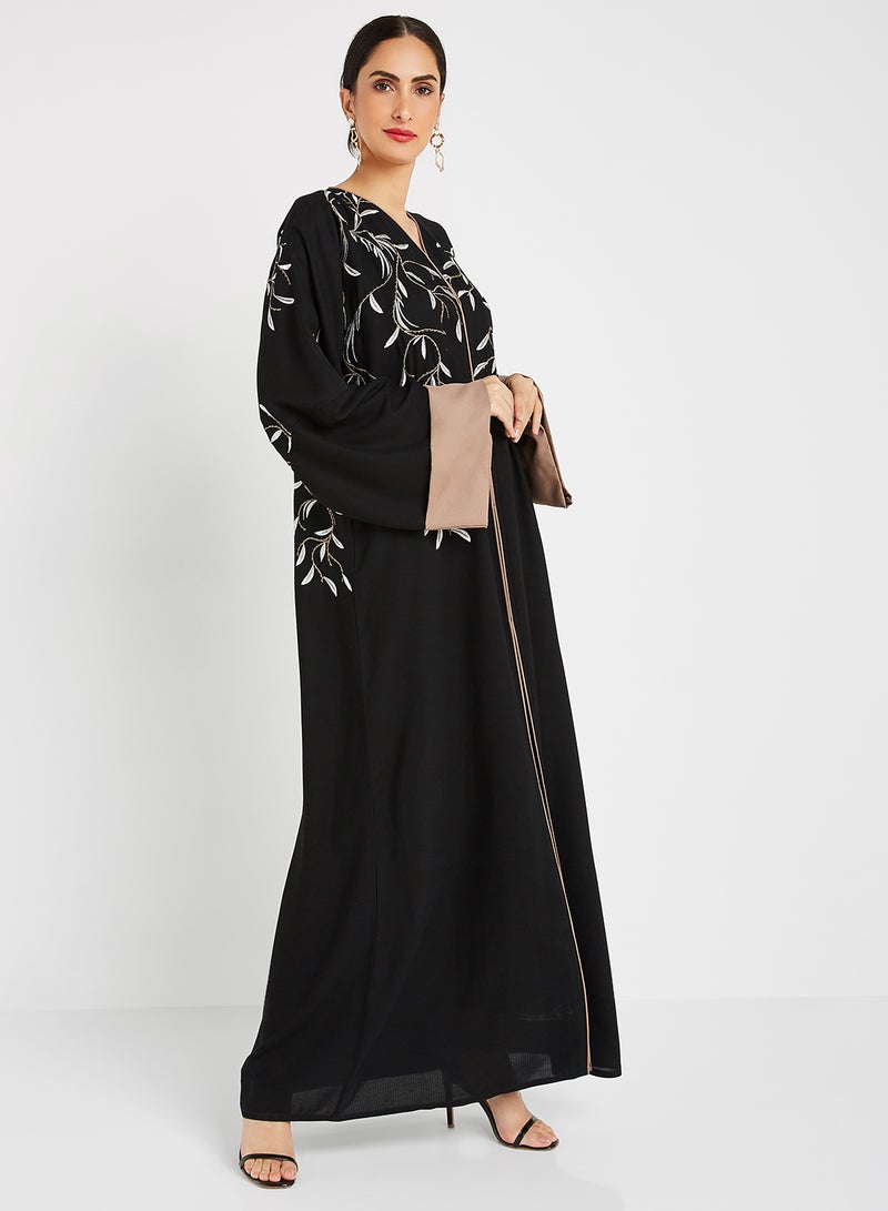 Embroidered Abaya Wih Sheila Black - v1603372646/N41104977V_1